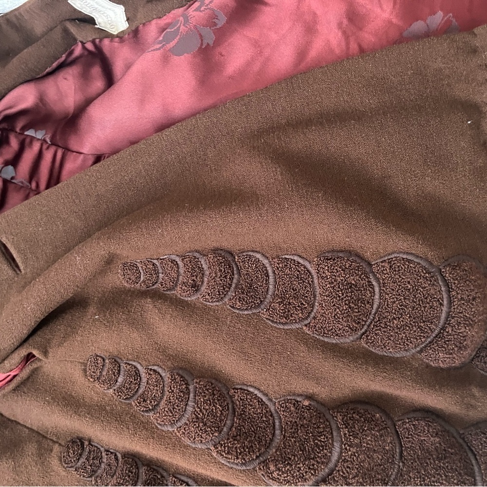 Brown Button-Up Coat - Picture 12 of 14
